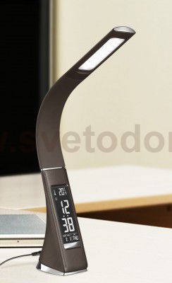 Светильник с часами и термометром Artstyle TL-219BR, темный шоколад