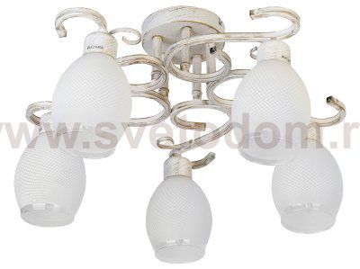 Люстра потолочная Loretta TL7360X-05WG Toplight