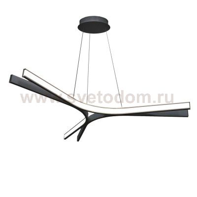 Люстра светодиодная черная TLAR3-75-01/B/4000К Лючера