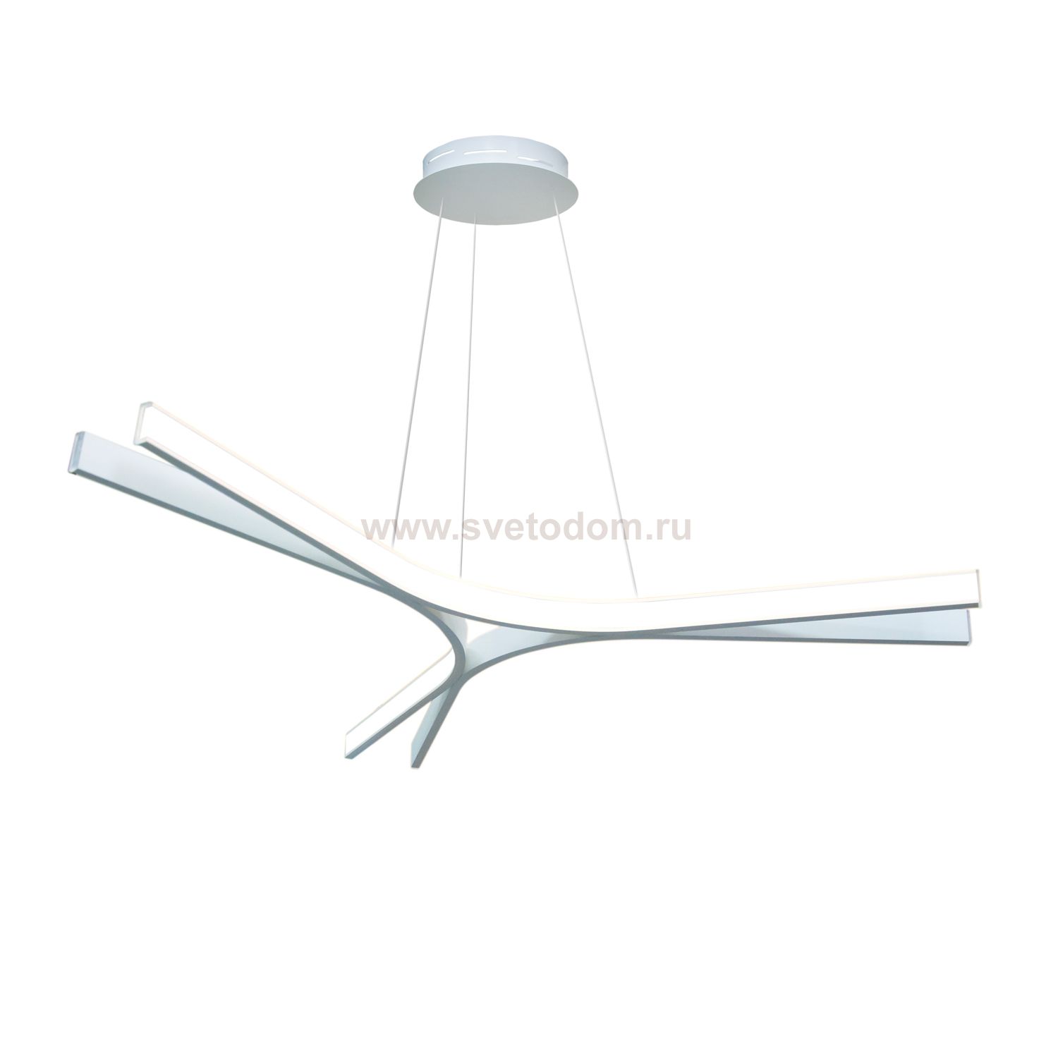 Люстра светодиодная серебристая TLAR3-75-01/S/4000К Лючера