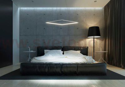 Люстра светодиодная черная TLCU1-70-01/B/3000К Лючера