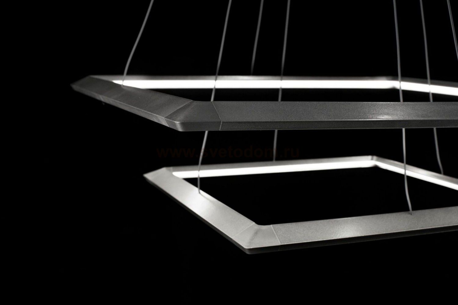 Люстра светодиодная серебристая TLCU2-52/70-01/S/4000К Лючера