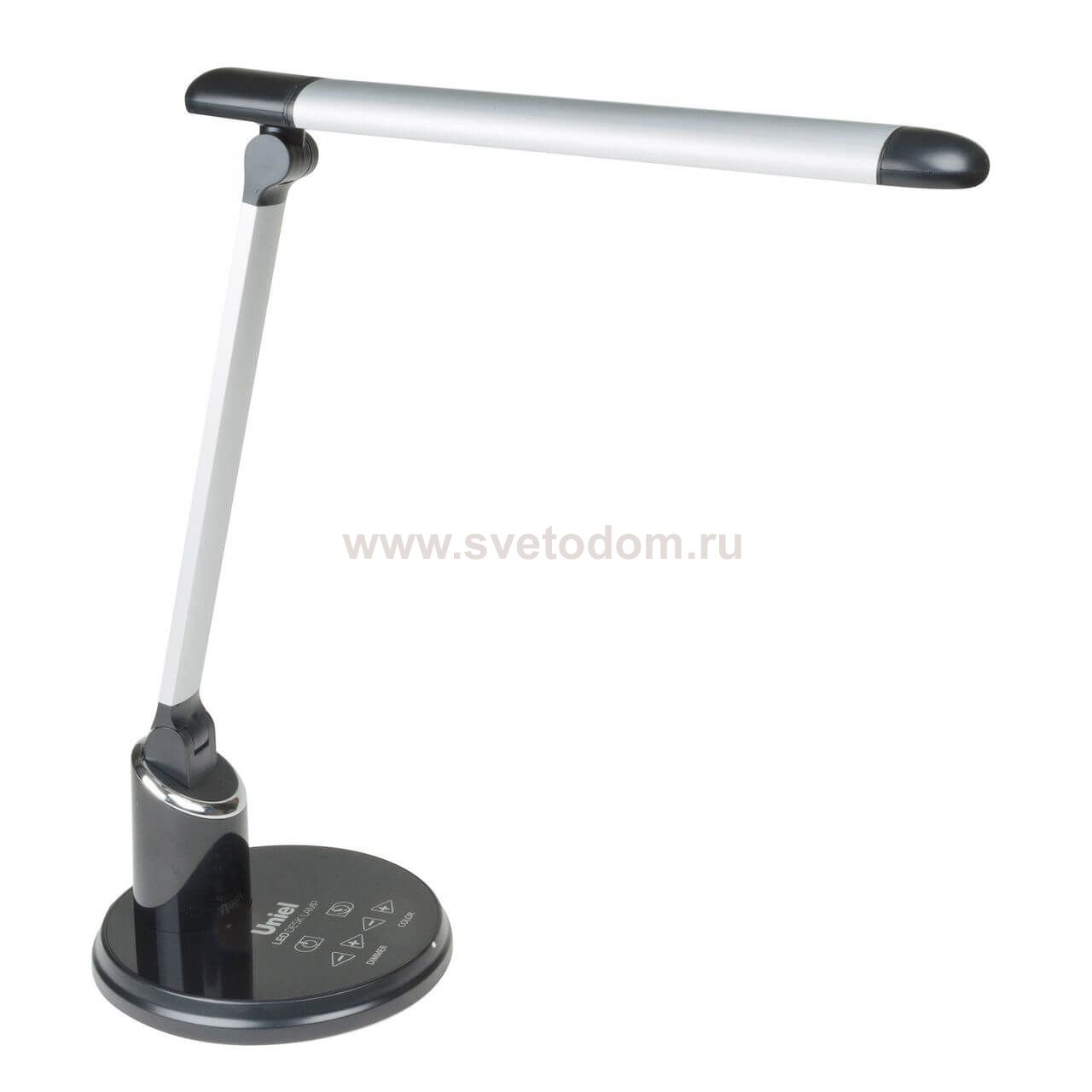 Лампа настольная Uniel TLD-517 Silver-Black/LED/900Lm/2700-6400K/Dimmer