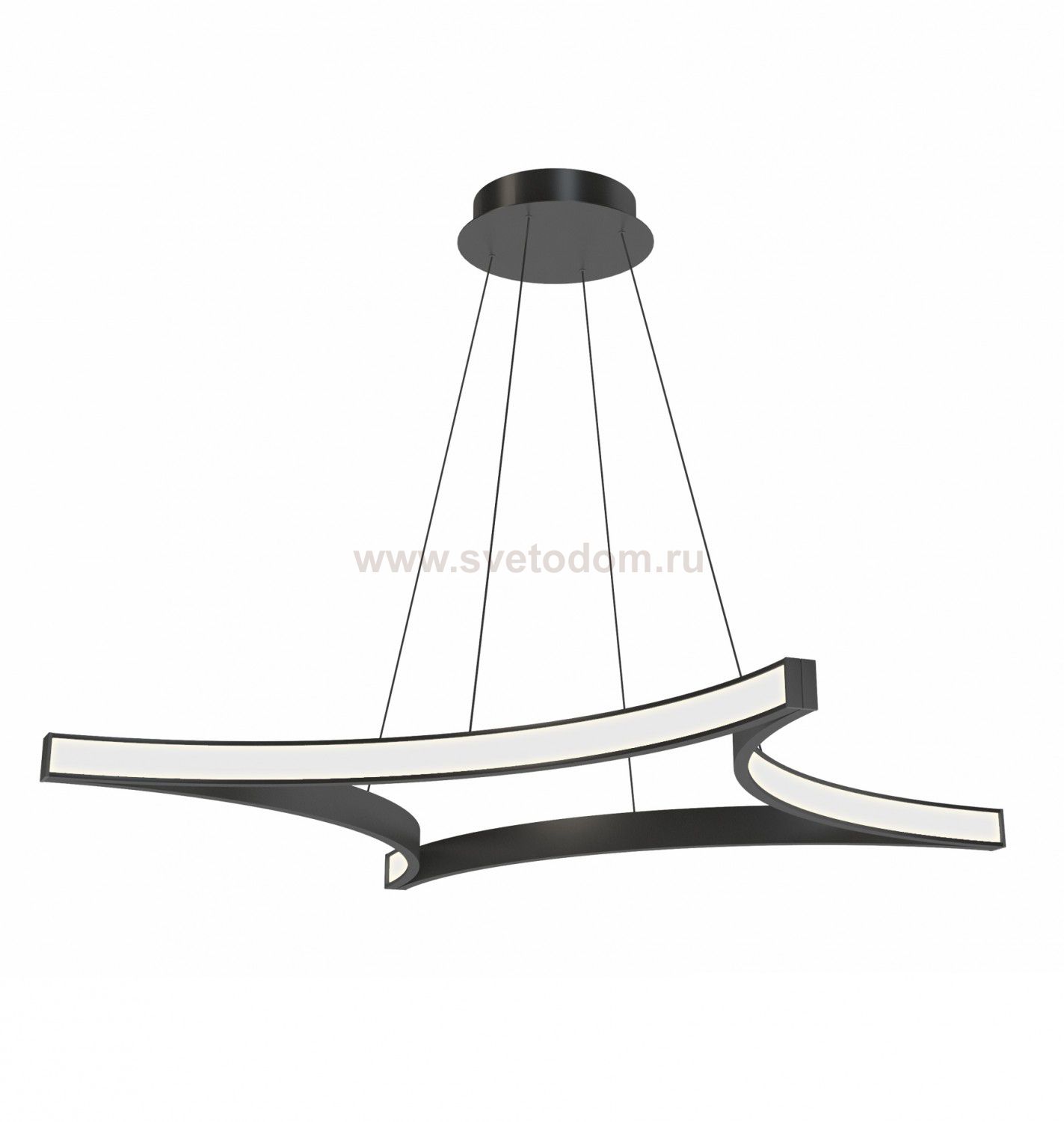 Люстра светодиодная черная TLRO1-70-01/B/3000К Лючера