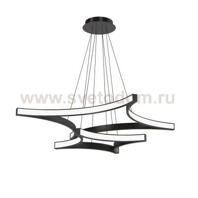 Люстра светодиодная черная TLRO2-40/70-01/B/3000К Лючера