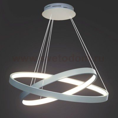 Люстра светодиодная серебристая TLRU2-30/40-01/S/4000К Лючера