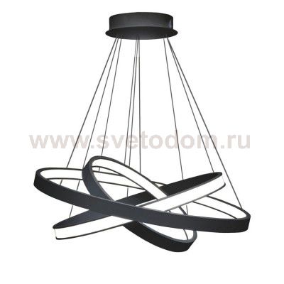 Люстра черная светодиодная TLRU3-30/40/50-01/B/4000К Лючера