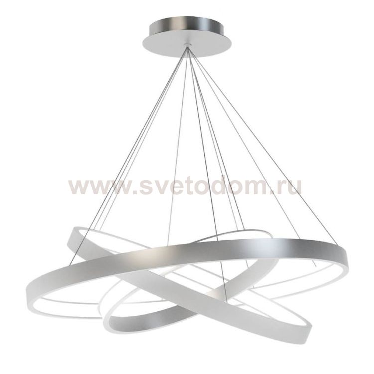 Люстра светодиодная серая TLRU3-30/40/50-01/Gr/3000К Лючера