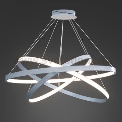 Люстра светодиодная серебро TLRU3-50/60/70-01/S/3000К Лючера