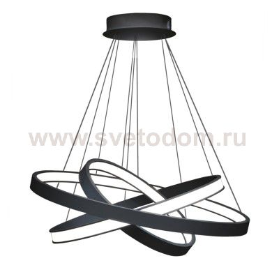 Люстра светодиодная черная TLRU3-50/60/70-01/B/4000К Лючера