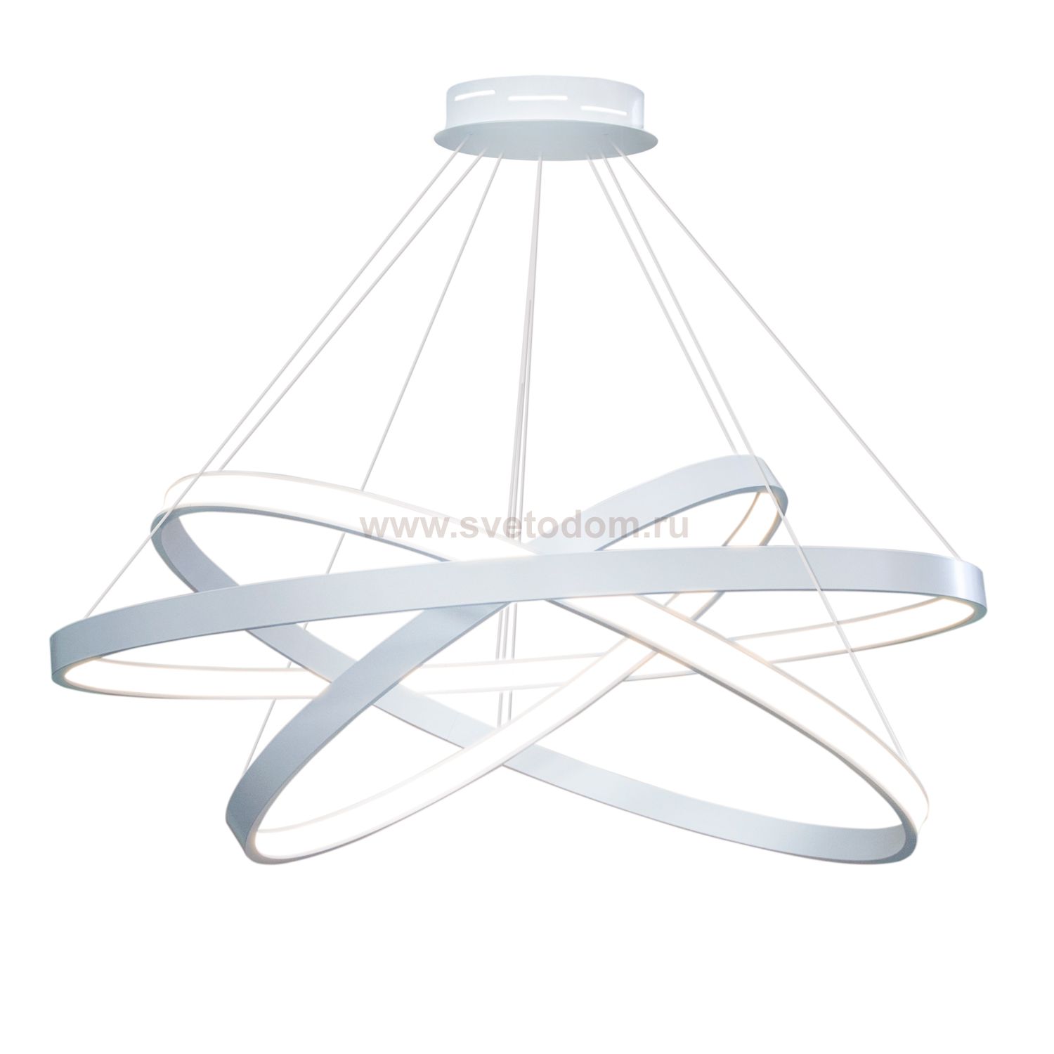 Люстра светодиодная серебристая TLRU3-50/60/70-01/S/4000К Лючера