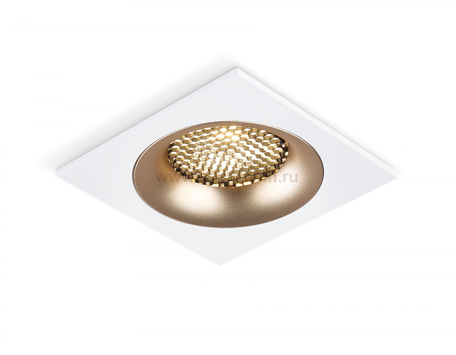 Светильник встраиваемый Ambrella TN102728 WH/GD белый/золото GU5.3 92*92*23