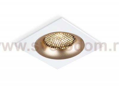 Светильник встраиваемый Ambrella TN102728 WH/GD белый/золото GU5.3 92*92*23