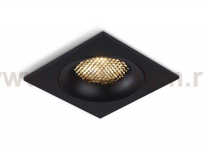 Светильник встраиваемый Ambrella TN102729 BK черный GU5.3 92*92*23