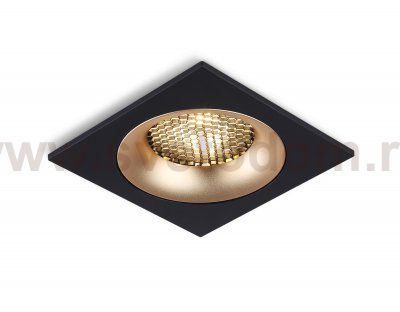 Светильник встраиваемый Ambrella TN102730 BK/GD черный/золото GU5.3 92*92*23
