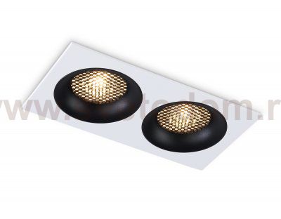 Светильник встраиваемый Ambrella TN102732/2 WH/BK белый/черный GU5.3 175*92*23