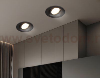 TN102742 BK черный IP20 GU5.3 D95*25