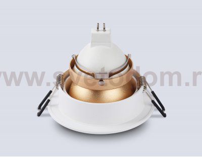 TN102823 WH/GD белый/золото GU5.3 D92*50