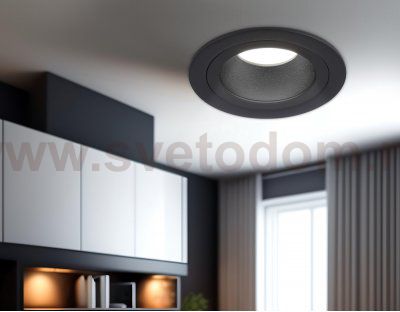 TN102824 BK/BK черный/черный GU5.3 D92*50