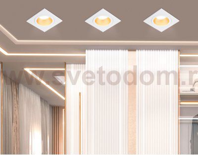 TN102827 WH/GD белый/золото GU5.3 92*92*50