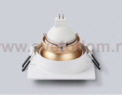 TN102827 WH/GD белый/золото GU5.3 92*92*50
