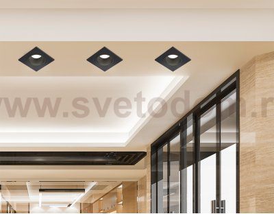 TN102828 BK/BK черный/черный GU5.3 92*92*50