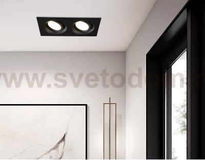 TN1146/2 BK черный IP44 GU5.3/2 180*95*38