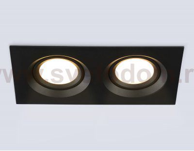 TN1146/2 BK черный IP44 GU5.3/2 180*95*38