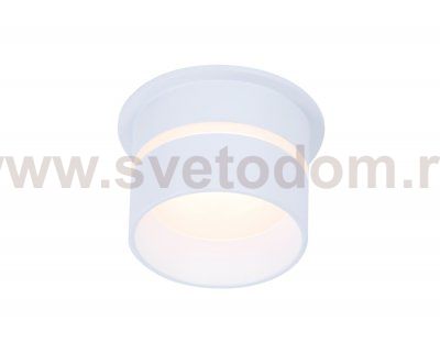 Светильник точечный Ambrella TN195 WH/S белый/песок GU5.3 D68*65 TECHNO SPOT