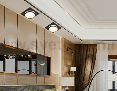 TN30710 BK черный GU5.3 92*92*36