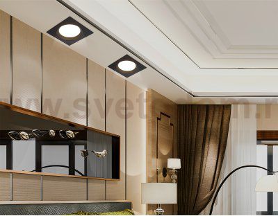 TN51804 BK черный GX53 max 15W 110*110*23