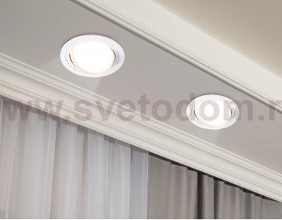 Встраиваемый поворотный точечный светильник GX53 Ambrella TN51911 WH белый GX53 max 12W D115*23
