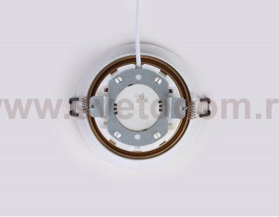 Встраиваемый поворотный точечный светильник GX53 Ambrella TN51912 WH/GD белый/золото GX53 max 12W D115*23