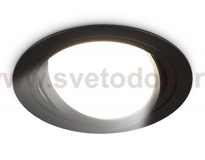 Встраиваемый поворотный точечный светильник GX53 Ambrella TN51913 BK черный GX53 max 12W D115*23