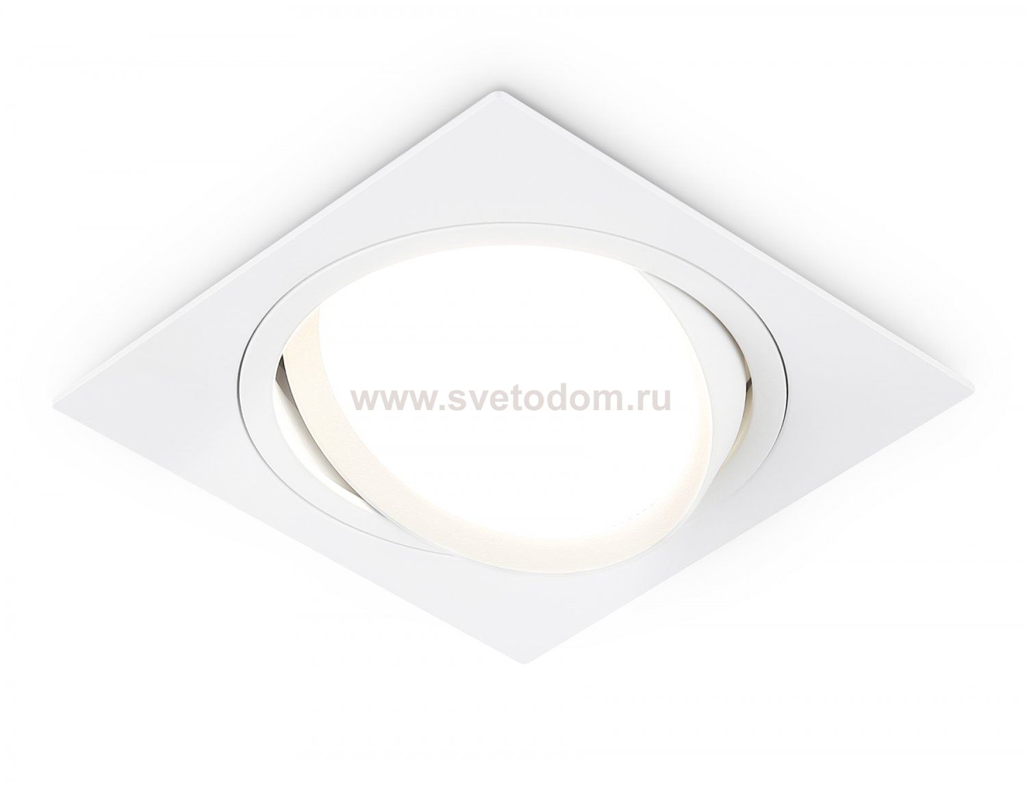 Встраиваемый поворотный точечный светильник GX53 Ambrella TN51915 WH белый GX53 max 12W 115*115*23