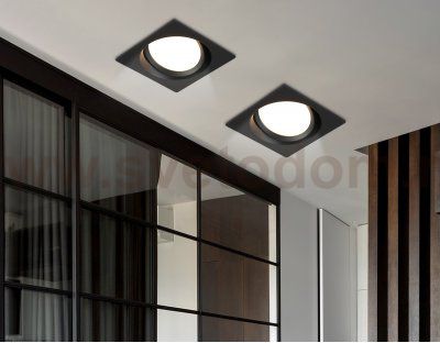 TN52233 BK черный IP20 GX53 110*110*44