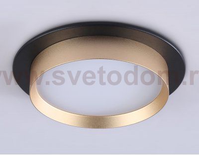 Светильник встраиваемый Ambrella TN5228 BK/GD черный/золото GX53 max 12W D110*35