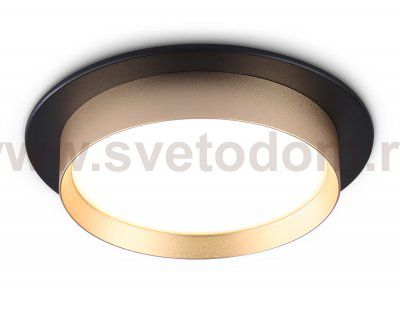 Светильник встраиваемый Ambrella TN5228 BK/GD черный/золото GX53 max 12W D110*35