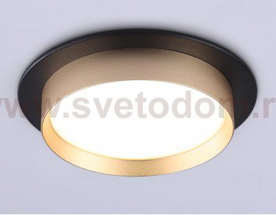 Светильник встраиваемый Ambrella TN5228 BK/GD черный/золото GX53 max 12W D110*35
