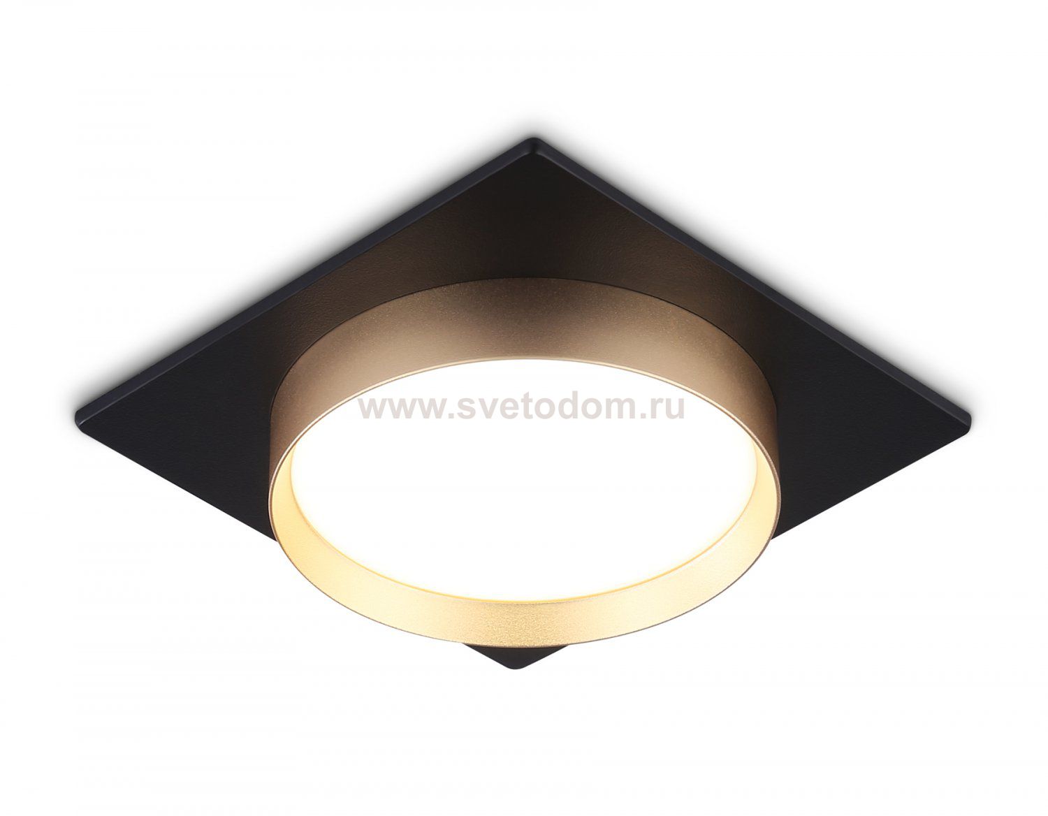 Светильник встраиваемый Ambrella TN5232 BK/GD черный/золото GX53 max 12W 110*110*35