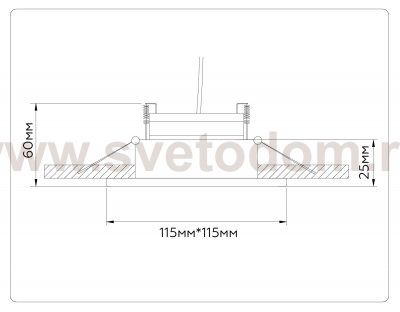 Встраиваемый светильник GX53 Ambrella TN52338 SWH/SGD белый песок/золото песок GX53 max 12W 115*115*25