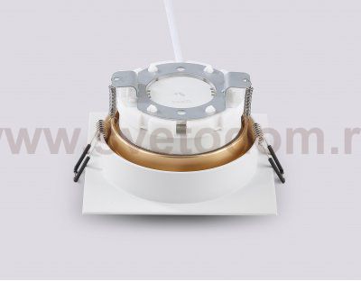 Встраиваемый светильник GX53 Ambrella TN52338 SWH/SGD белый песок/золото песок GX53 max 12W 115*115*25