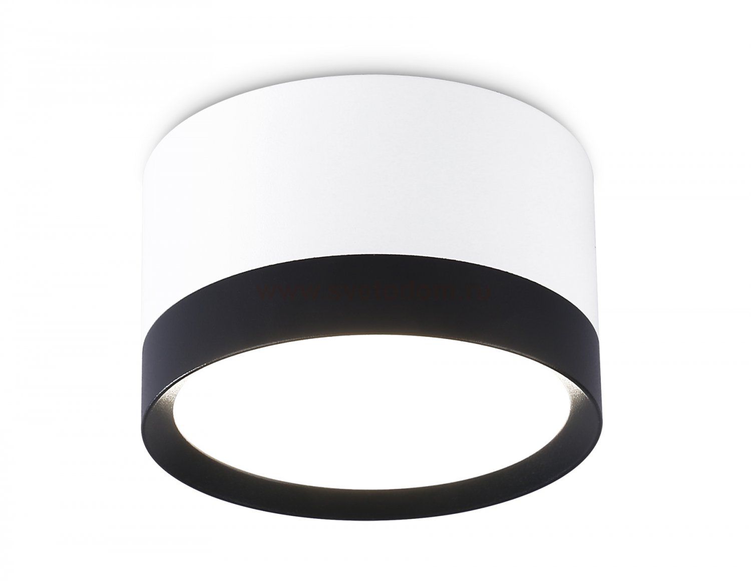 Накладной точечный светильник GX53 Ambrella TN52353 WH/BK белый/черный GX53 max 12W D82*50