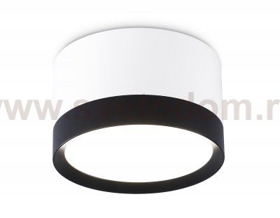 Накладной точечный светильник GX53 Ambrella TN52353 WH/BK белый/черный GX53 max 12W D82*50
