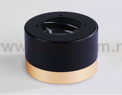 Накладной точечный светильник GX53 Ambrella TN52359 BK/GD черный/золото GX53 max 12W D82*50