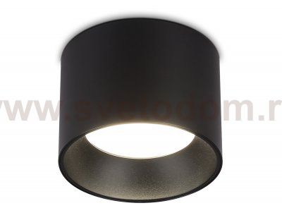 Накладной точечный светильник GX53 Ambrella TN52885 SBK черный песок GX53 max 12W D97*70