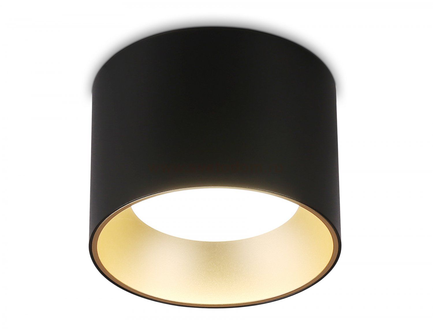 Накладной точечный светильник GX53 Ambrella TN52887 SBK/SGD черный песок/золото песок GX53 max 12W D97*70