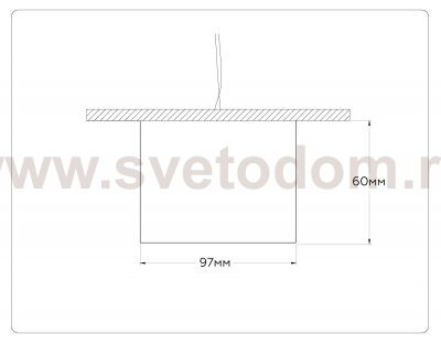 Накладной точечный светильник GX53 Ambrella TN52894 SBK/GBK черный песок/черный глянец GX53 max 12W D97*60