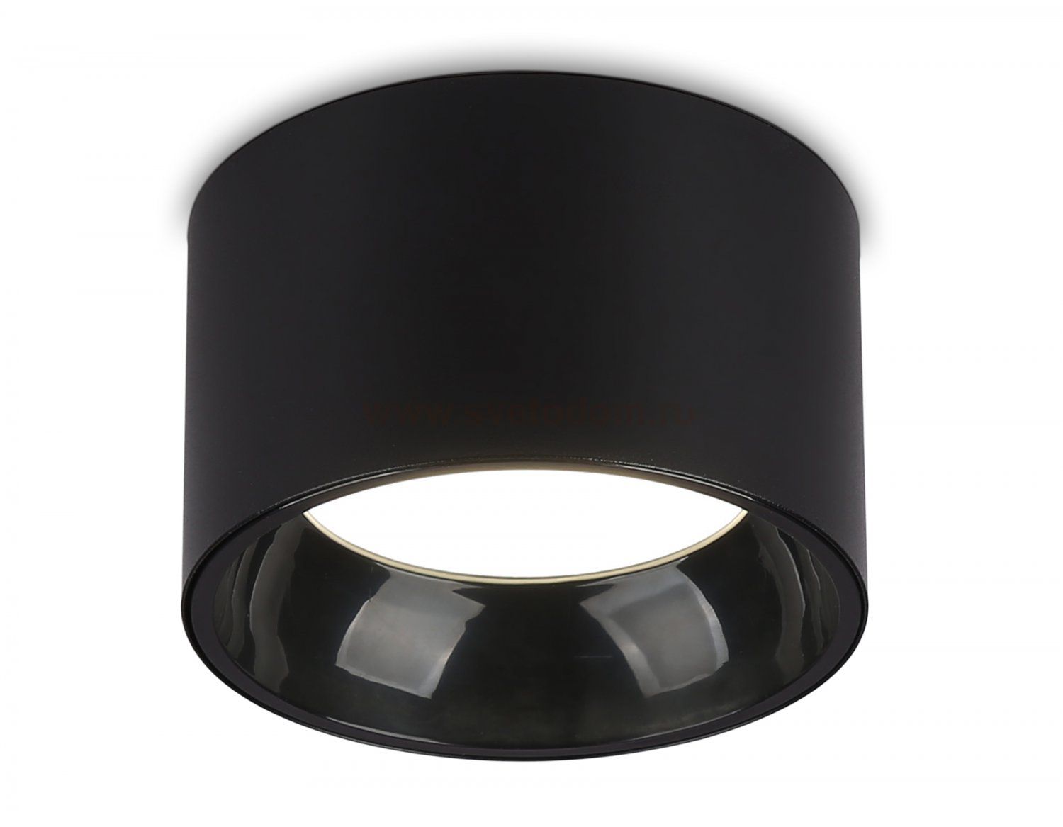 Накладной точечный светильник GX53 Ambrella TN52894 SBK/GBK черный песок/черный глянец GX53 max 12W D97*60
