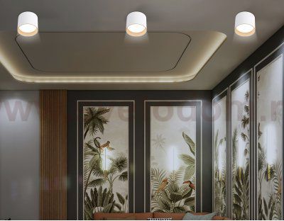 TN5304 WH/GD белый/золото GX53 max 15W D83*65